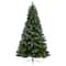 8ft. Unlit Snowed French Alps Mountain Pine Artificial Christmas Tree with Pinecones